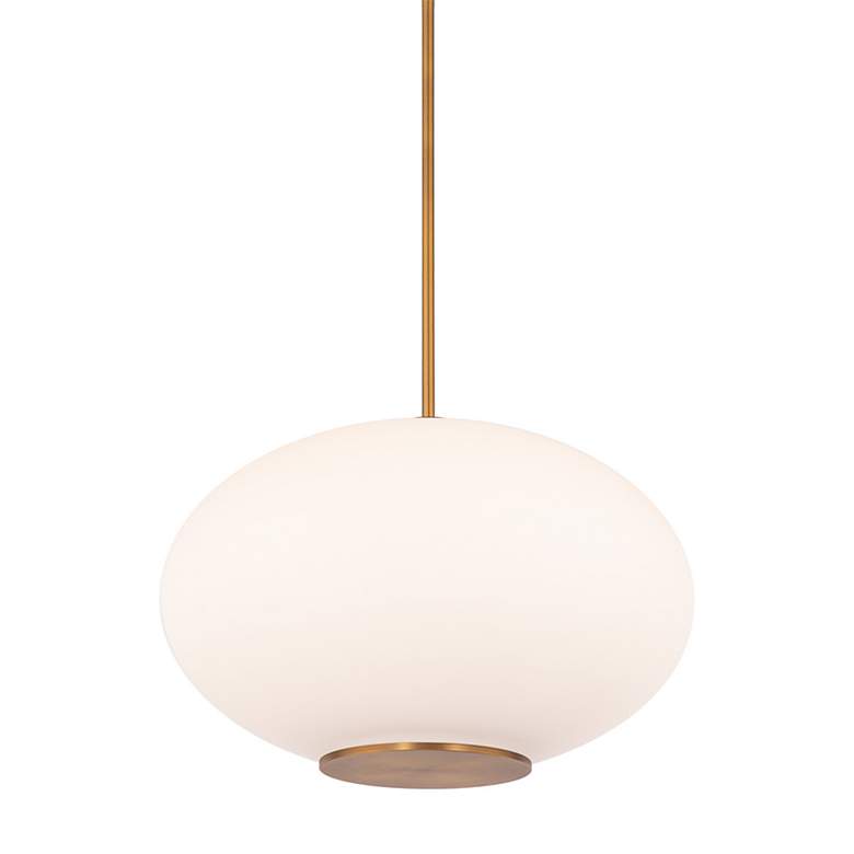 Image 4 Modern Forms Illusion 16" Wide Aged Brass LED Pendant Light more views