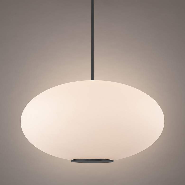Image 1 Modern Forms Illusion 22" Wide 1-Light LED Modern Oval Globe Pendant