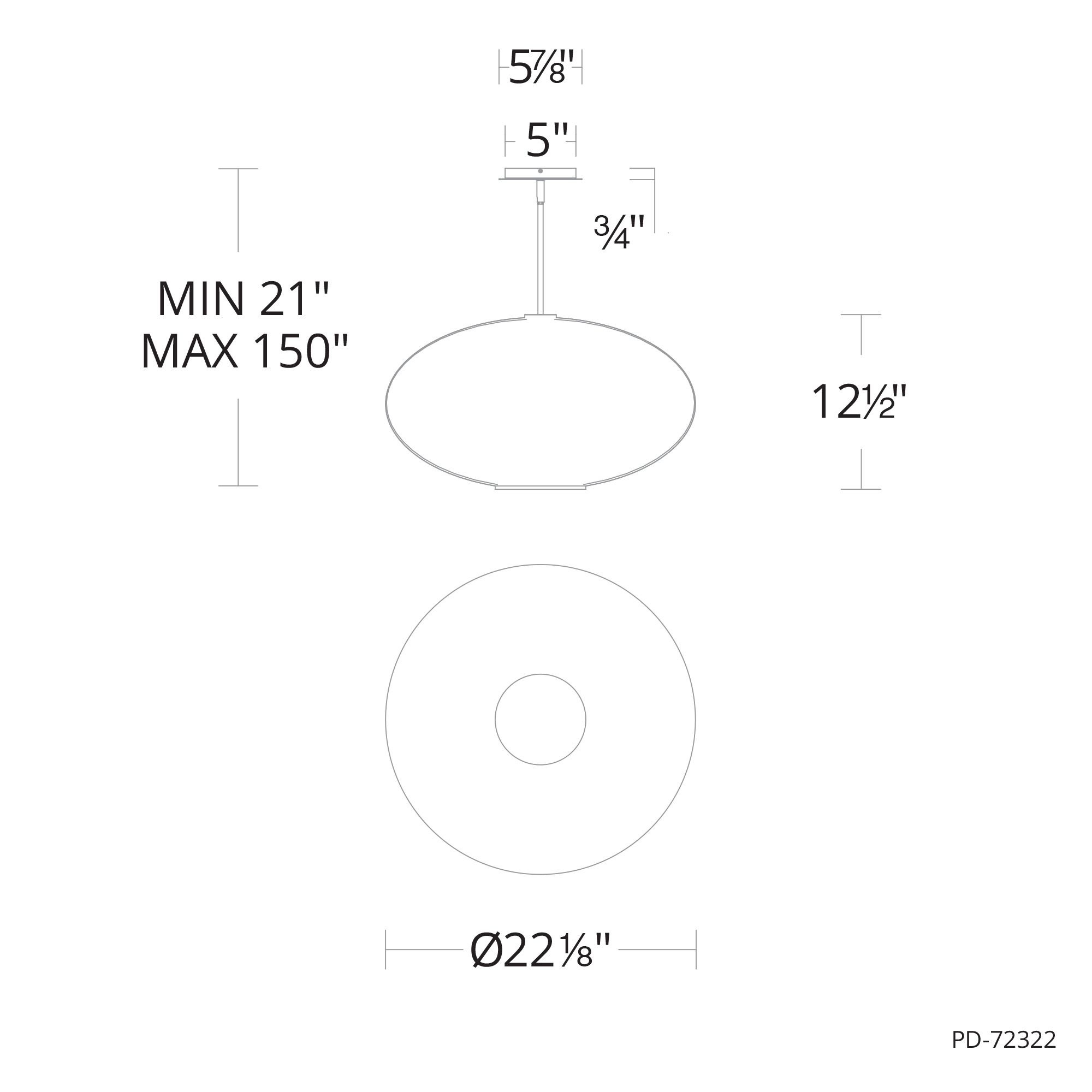 Image 3 Modern Forms Illusion 22" Wide 1-Light LED Modern Oval Globe Pendant more views