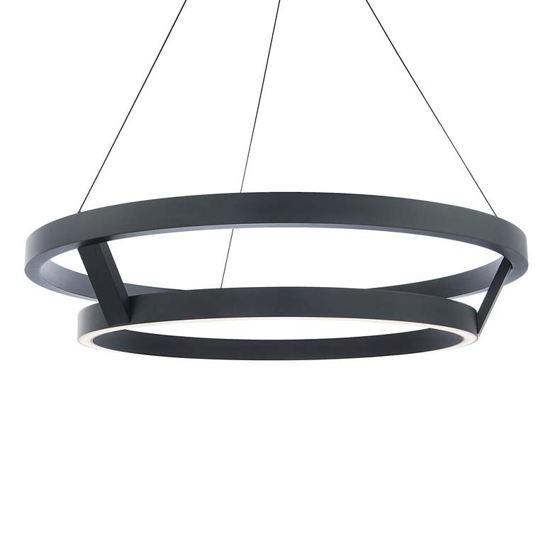 Image 2 Modern Forms Imperial 42" Wide Black LED Chandelier more views