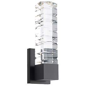 Image2 of Modern Forms Juliet 15" High Black LED Wall Sconce