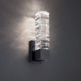 Image1 of Modern Forms Juliet 15" High Black LED Wall Sconce