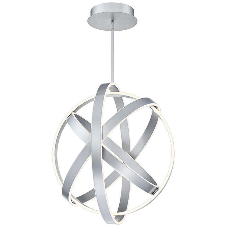 Image 1 Modern Forms Kinetic 28" Wide Titanium 4-Light LED Pendant