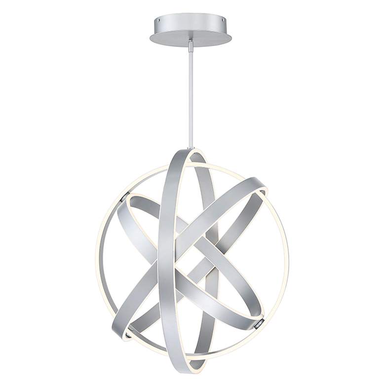 Image 2 Modern Forms Kinetic 28 inch Wide Titanium 4-Light LED Pendant more views
