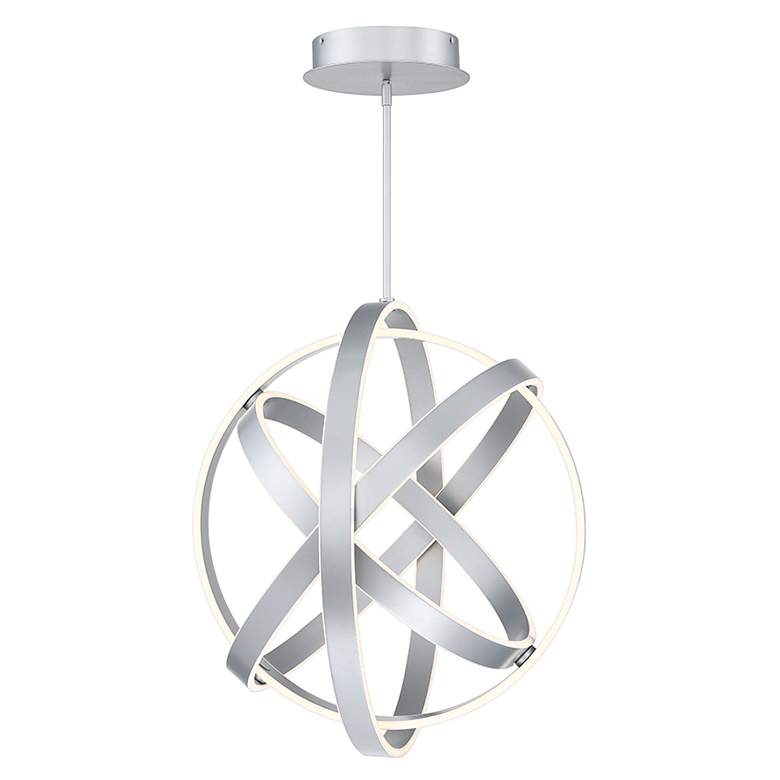 Image 2 Modern Forms Kinetic 28" Wide Titanium 4-Light LED Pendant more views