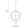 5_Modern Forms Kinetic 38" Wide Aged Brass LED Pendant Light more views