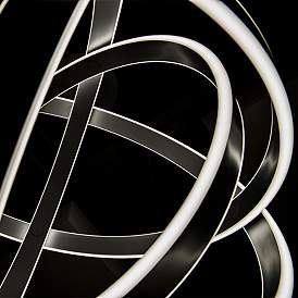 Image5 of Modern Forms Kinetic 38" Wide Black 4-Light LED Pendant more views