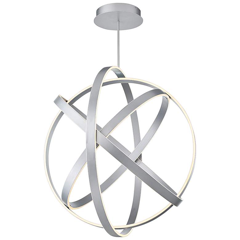 Image 2 Modern Forms Kinetic 38" Wide Titanium Finish Modern LED Orb Pendant