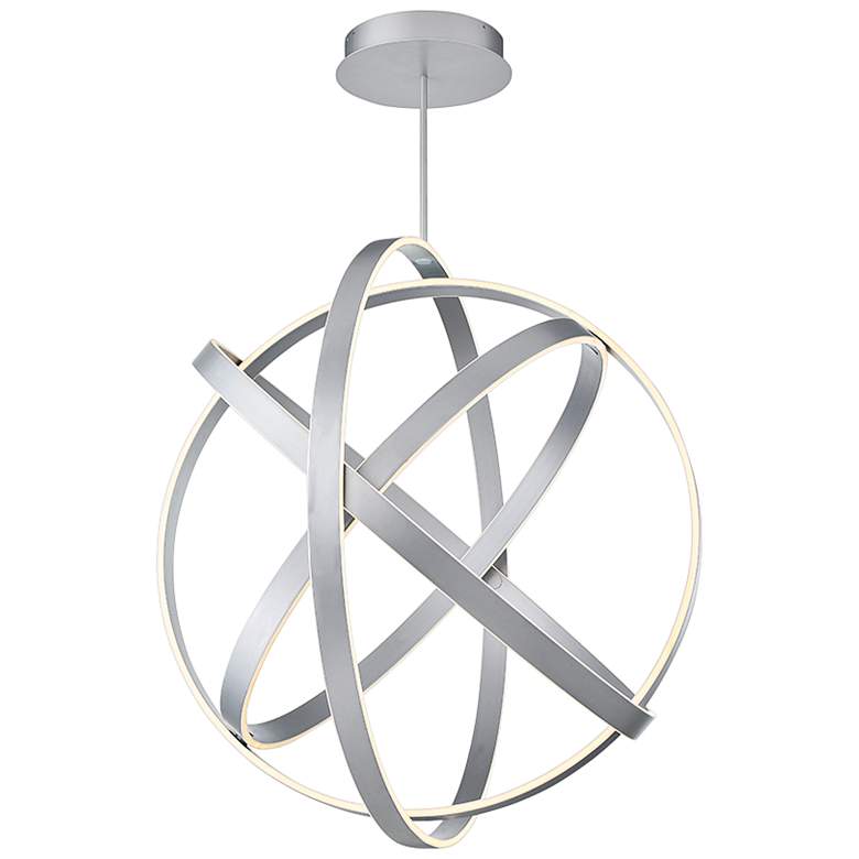 Image 2 Modern Forms Kinetic 38 inch Wide Titanium Finish Modern LED Orb Pendant