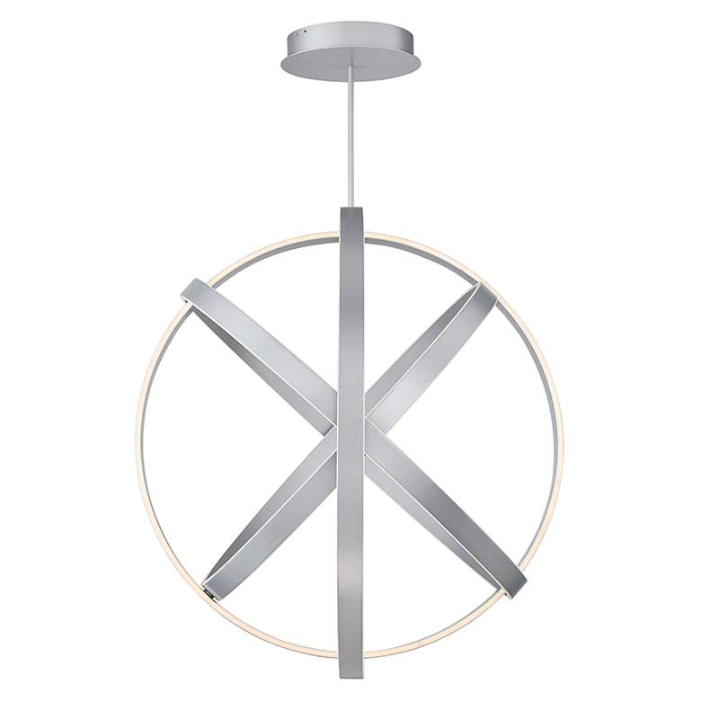 Modern Forms Kinetic 38&quot; Wide Titanium Finish Modern LED Orb Pendant more views