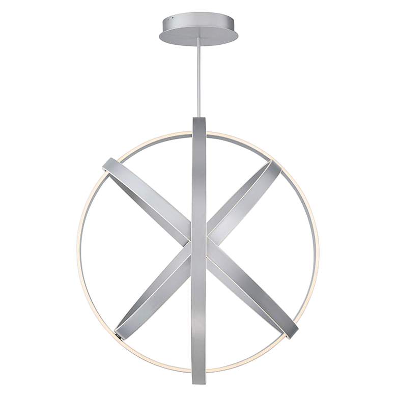 Image 3 Modern Forms Kinetic 38" Wide Titanium Finish Modern LED Orb Pendant more views