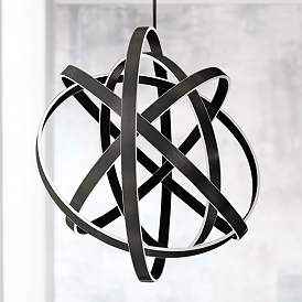 Image1 of Modern Forms Kinetic 60" Wide Black 5-Light LED Pendant