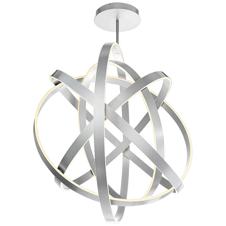 Image 1 Modern Forms Kinetic 60 inch Wide Titanium 5-Light LED Pendant