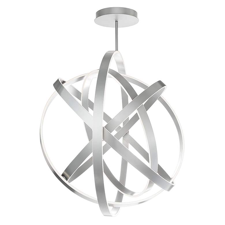Image 2 Modern Forms Kinetic 60" Wide Titanium 5-Light LED Pendant more views