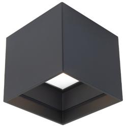 Modern Forms Kube 5" Wide Black LED Outdoor Ceiling Light