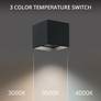 5_Modern Forms Kube 5" Wide Black LED Outdoor Ceiling Light more views