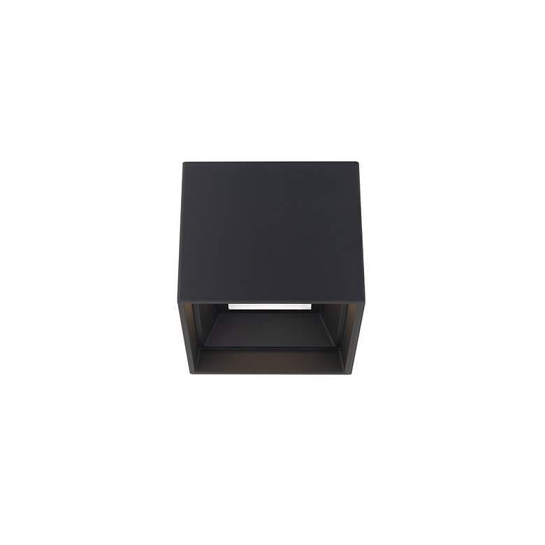 Image 2 Modern Forms Kube 5"W Black 3500K LED Outdoor Ceiling Light more views