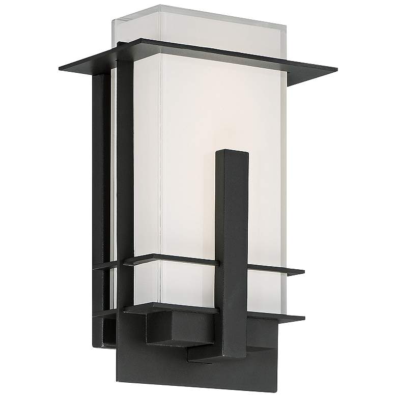 Image 1 Modern Forms Kyoto 10" High Bronze LED Outdoor Wall Light