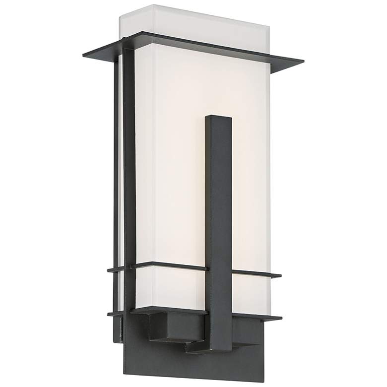 Image 1 Modern Forms Kyoto 14" High Bronze LED Outdoor Wall Light