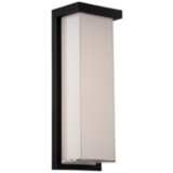 Modern Forms Ledge 14&quot; High Black LED Outdoor Wall Light