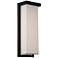 Modern Forms Ledge 14" High Black LED Outdoor Wall Light