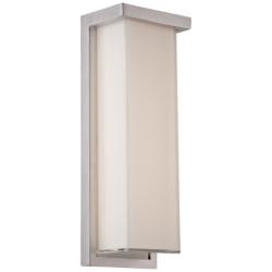 Modern Forms Ledge 14" High Brushed Aluminum LED Outdoor Wall Light