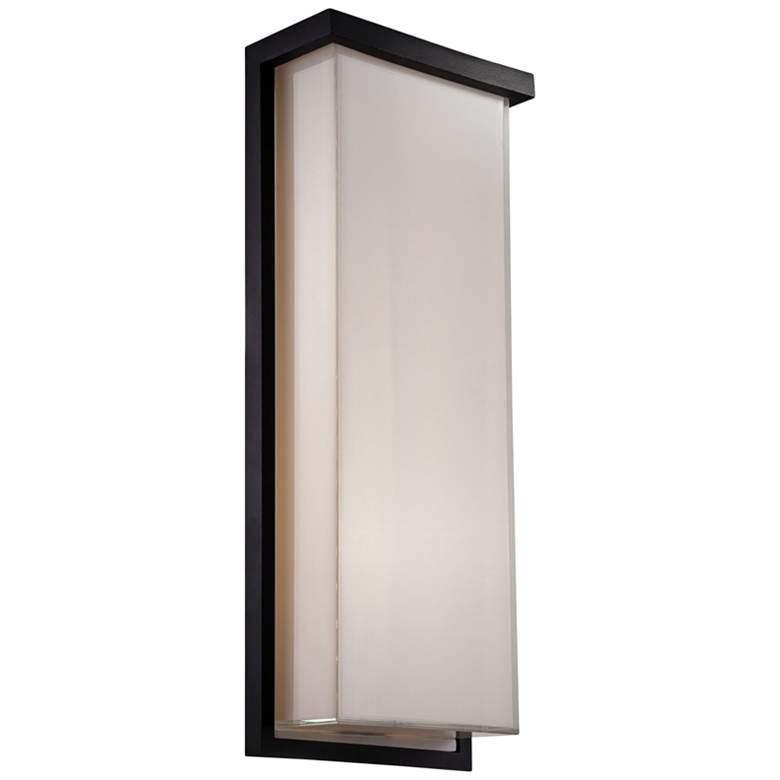 Image 1 Modern Forms Ledge 20 inch High Black LED Outdoor Wall Light