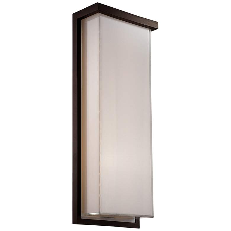 Image 1 Modern Forms Ledge 20 inch High Bronze LED Outdoor Wall Light