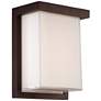 Modern Forms Ledge 8" High Bronze LED Outdoor Wall Light