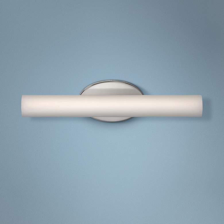 Image 1 Modern Forms Loft 18" Wide Brushed Nickel LED Bath Light