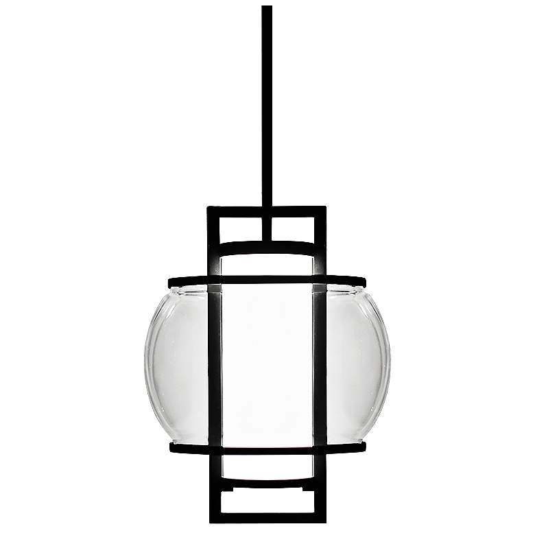 Image 2 Modern Forms Lucid 11" Wide Black LED Mini Pendant