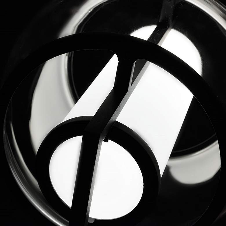 Image 3 Modern Forms Lucid 11" Wide Black LED Mini Pendant more views