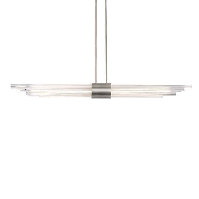 Image 3 Modern Forms Luzerne 56"W Brushed Nickel LED Pendant Light more views