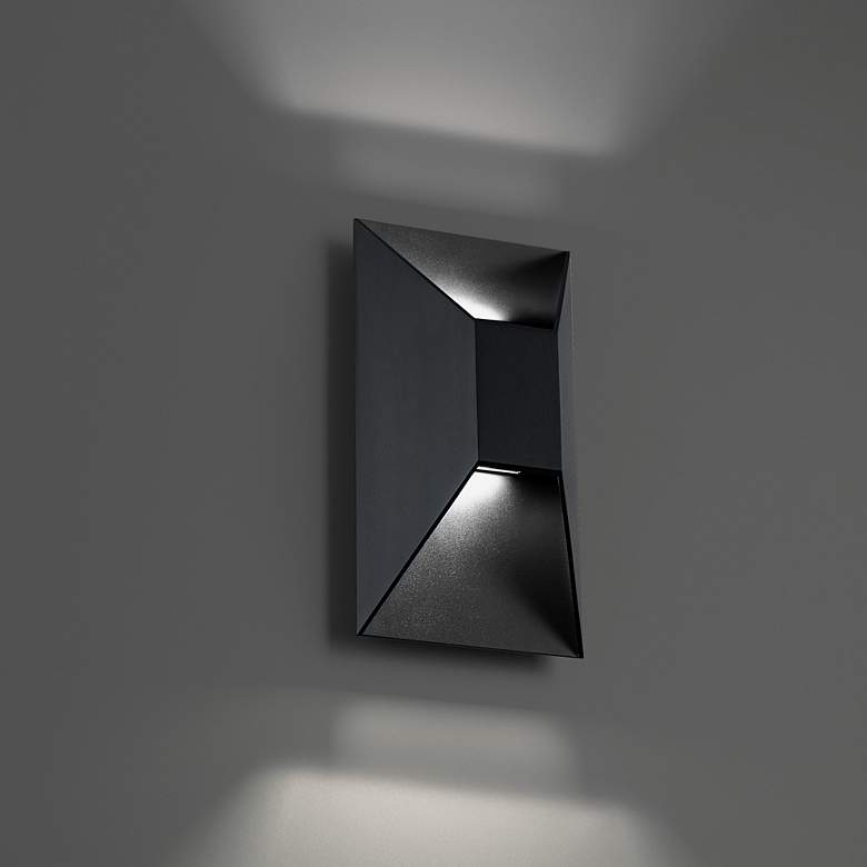 Image 1 Modern Forms Maglev 10" High Black LED Outdoor Wall Light