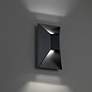 1_Modern Forms Maglev 10" High Black LED Outdoor Wall Light