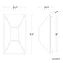 7_Modern Forms Maglev 10" High Black LED Outdoor Wall Light more views