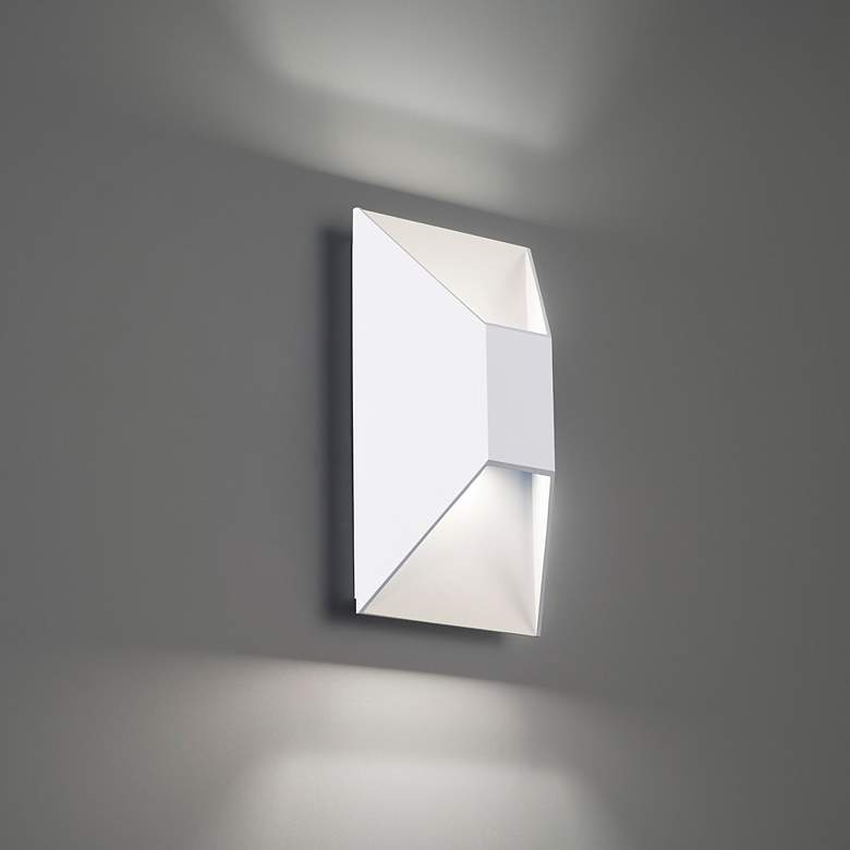 Image 4 Modern Forms Maglev 10" High White LED Outdoor Wall Light more views