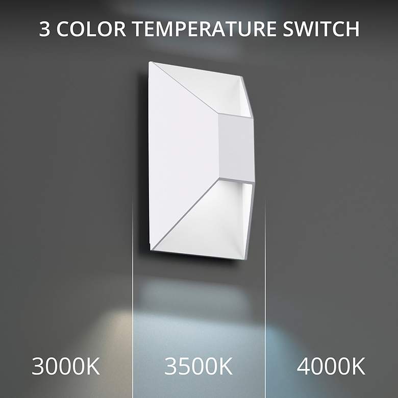 Image 6 Modern Forms Maglev 10" High White LED Outdoor Wall Light more views