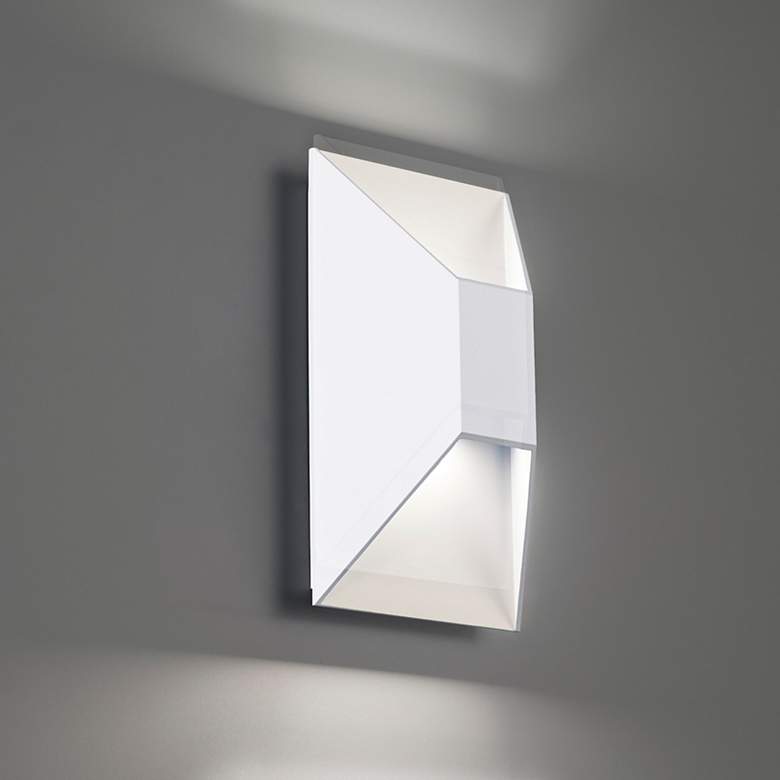 Image 1 Modern Forms Maglev 10" High White LED Outdoor Wall Light