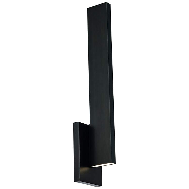 Image 1 Modern Forms Mako 22" High Black LED Outdoor Wall Light