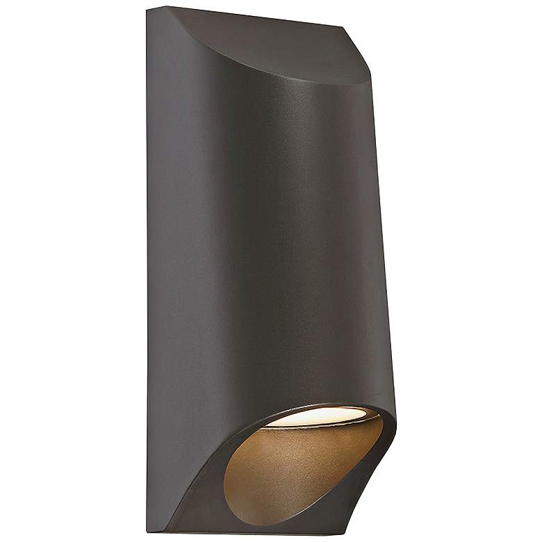 Image 1 Modern Forms Mega 11" High Bronze LED Outdoor Wall Light
