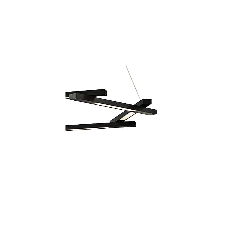 Image 3 Modern Forms Metric 28" Wide Black 6-Light Modern LED Pendant more views