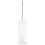 2_Modern Forms Metropolis 5"W Brushed Nickel LED Mini Pendant