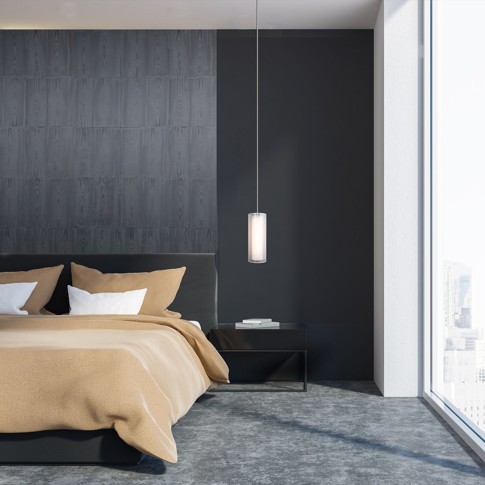 Image 7 Modern Forms Metropolis 5"W Brushed Nickel LED Mini Pendant more views