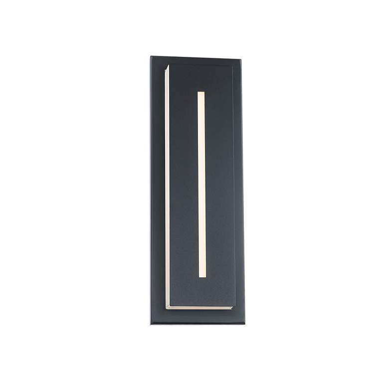 Image 2 Modern Forms Midnight 16 inch High Black Dark Sky LED Outdoor Wall Light more views