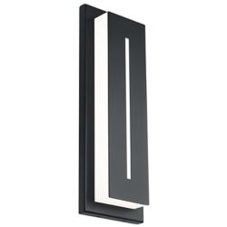 Modern Forms Midnight 16" High Black LED Outdoor Wall Light