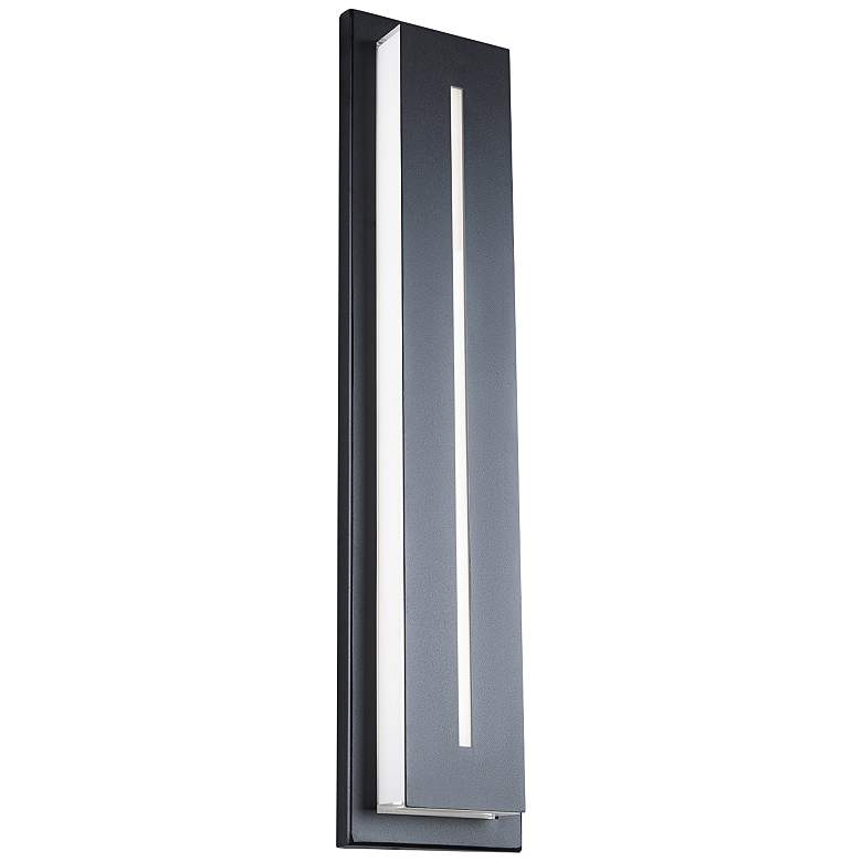 Image 3 Modern Forms Midnight 26" High Black LED Outdoor Wall Light