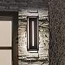Modern Forms Midnight 26" High Black LED Outdoor Wall Light in scene