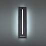Modern Forms Midnight 26" High Black LED Outdoor Wall Light in scene