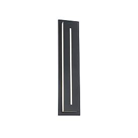 Image4 of Modern Forms Midnight 26" High Black LED Outdoor Wall Light more views